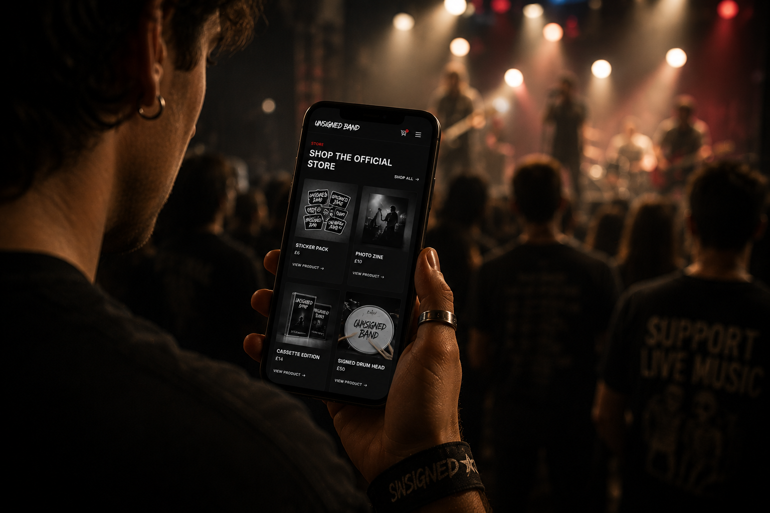 Unsigned WP website interface preview